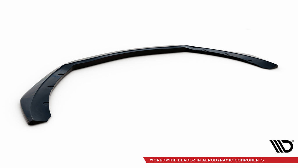 Maxton Design Street+ Spoilerlippe Front Ansatz passend für Ford Mustang GT Mk6 schwarz Hochglanz