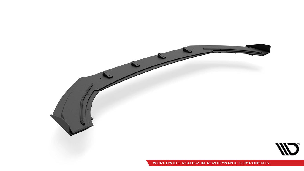Maxton Design Street Pro Street+ Spoilerlippe Front Ansatz passend für + Flaps passend für Seat Leon FR Mk4 schwarz Hochglanz