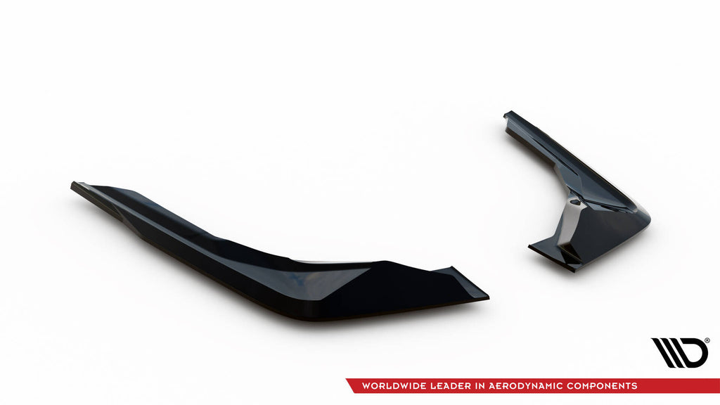 Maxton Design Heck Ansatz Flaps Diffusor passend für BMW M2 M-Performance G87 schwarz Hochglanz