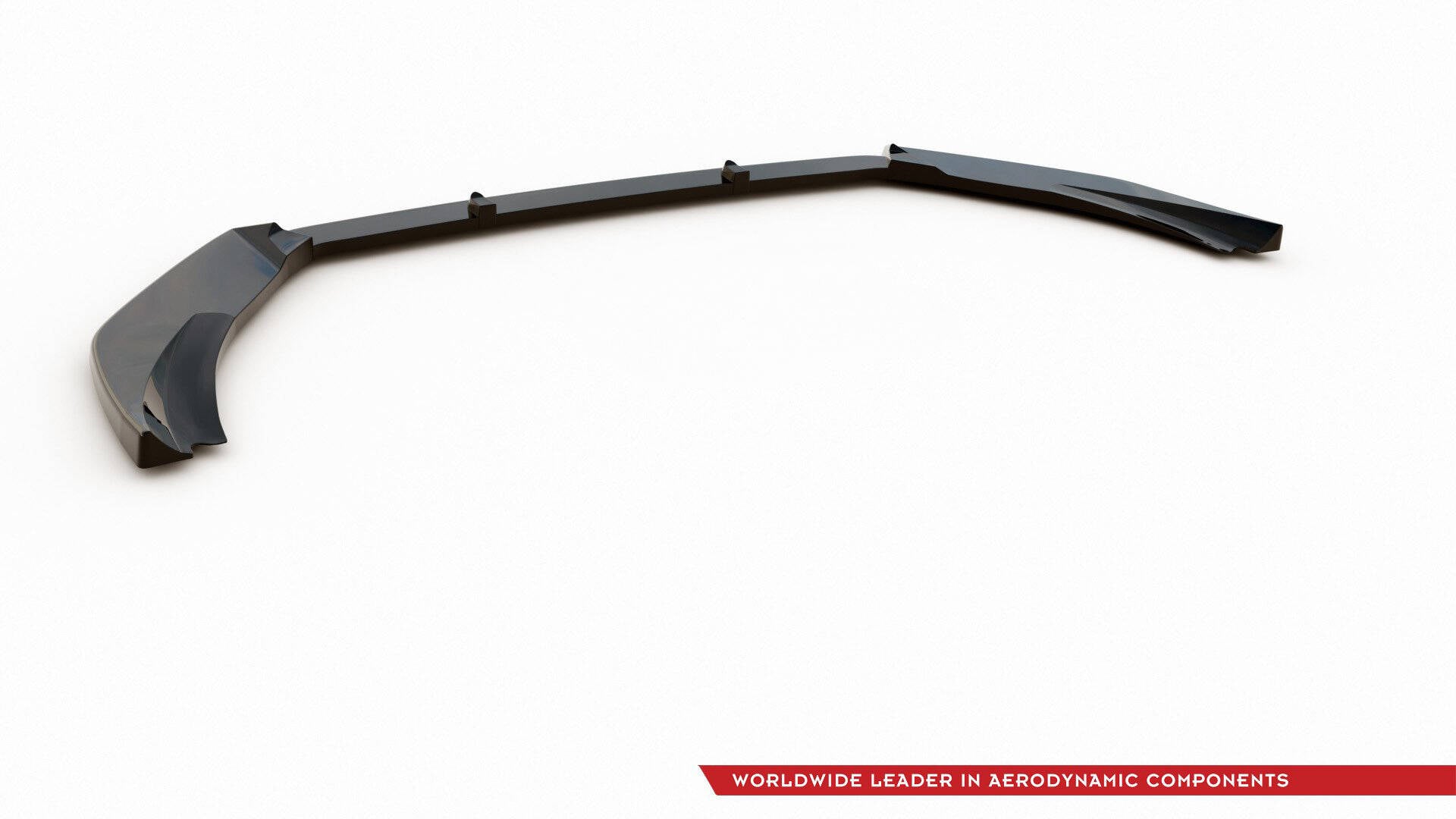 Maxton Design Street+ Spoilerlippe Front Ansatz V.7 passend für Ford Fiesta Mk8 ST / ST-Line schwarz Hochglanz
