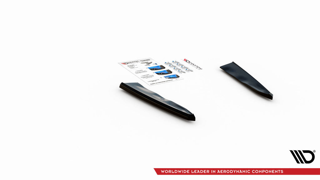 Maxton Design Heck Ansatz Flaps Diffusor passend für BMW X5M F95 / F95 Facelift schwarz Hochglanz