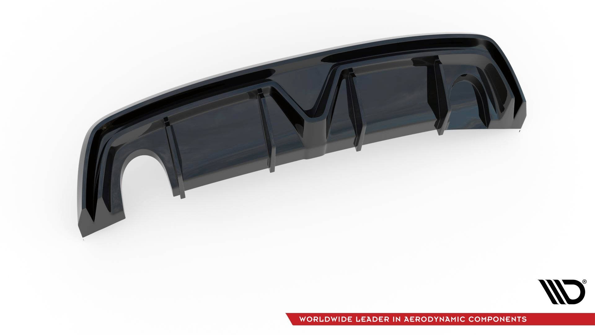 Maxton Design Diffusor Heck Ansatz passend für Alfa Romeo Giulietta (Einzelauspuff li.)