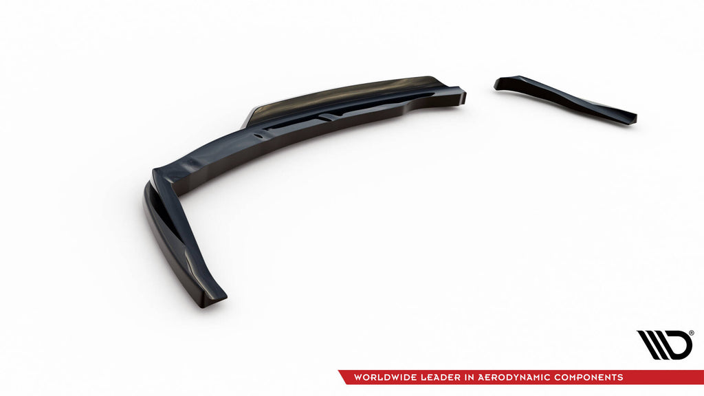 Maxton Design Street+ Mittlerer Diffusor RACE passend für BMW 1er M-Paket E87 Facelift schwarz Hochglanz