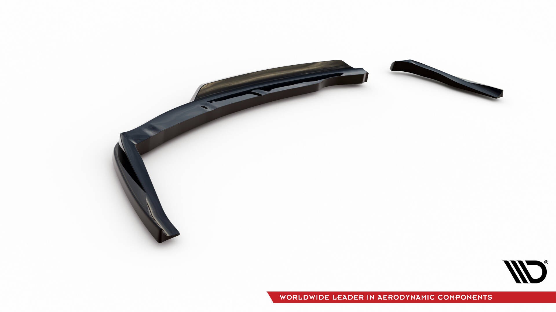 Maxton Design Street+ Mittlerer Diffusor RACE passend für BMW 1er M-Paket E87 Facelift schwarz Hochglanz