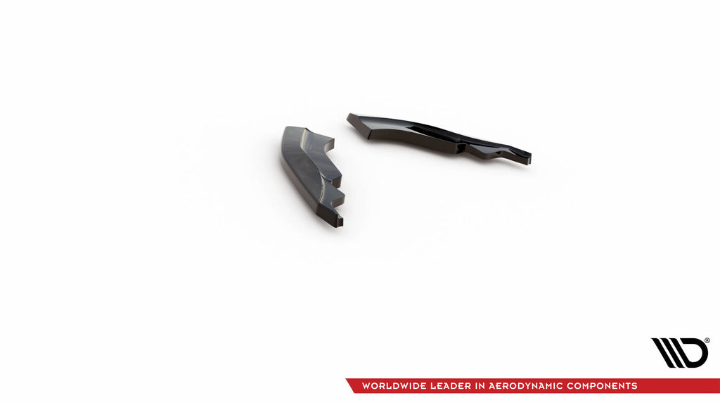 Maxton Design Heck Ansatz Flaps Diffusor passend für Jaguar F-Type X152 Facelift schwarz Hochglanz