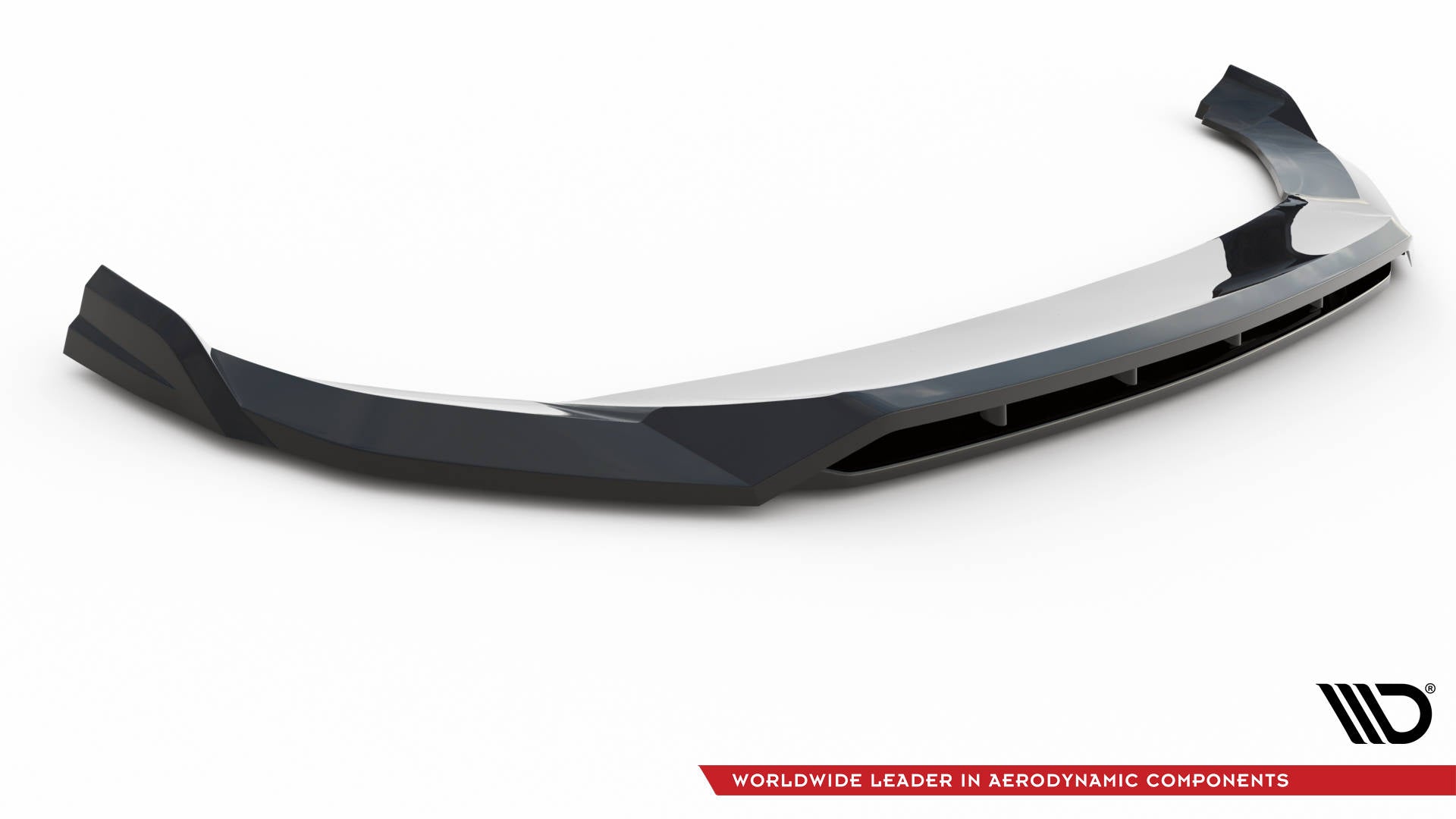 Maxton Design Street+ Spoilerlippe Front Ansatz V.1 passend für Audi SQ5 / Q5 S-Line SUV / Sportback Mk2 Facelift schwarz Hochglanz