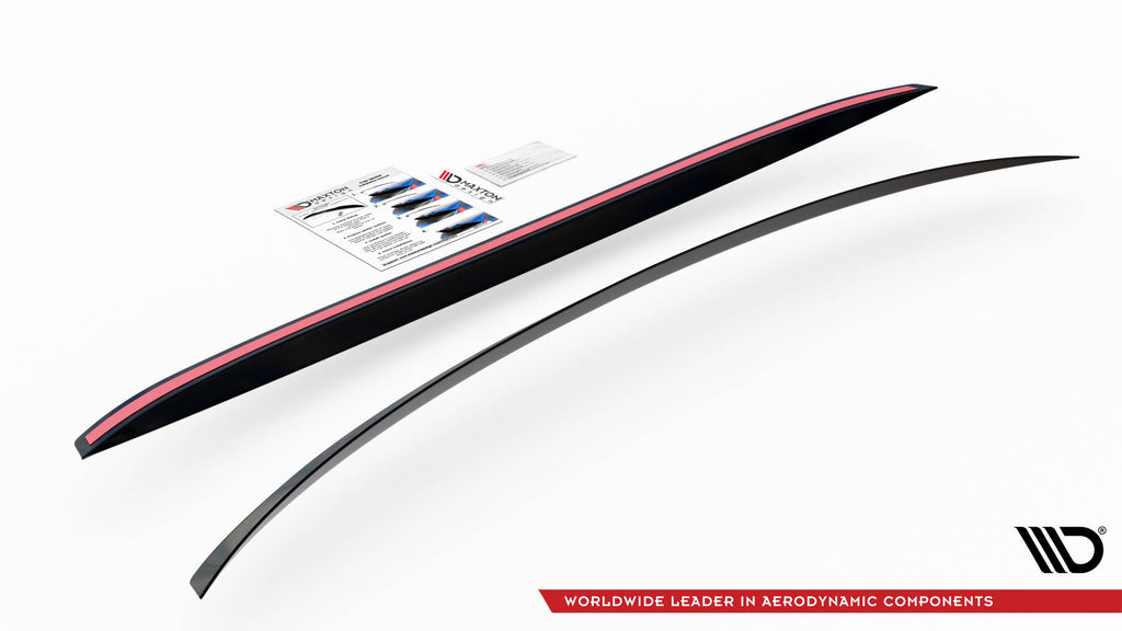 Maxton Design Verlängerung motorhaube Ford Fiesta Standard/ ST-Line/ ST schwarz Hochglanz für Ford Fiesta Standard