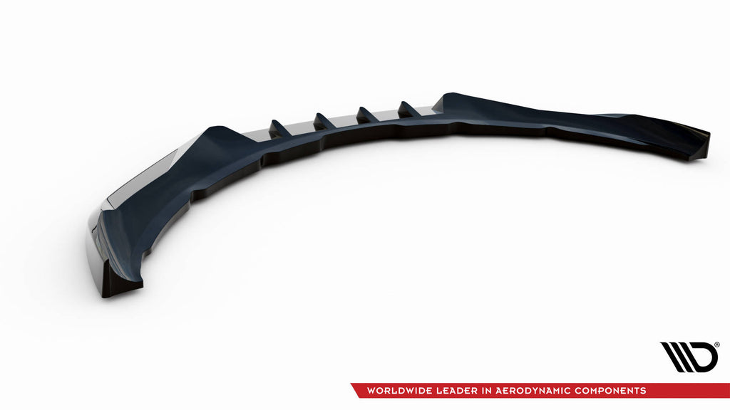 Maxton Design Street+ Spoilerlippe Front Ansatz V.1 passend für Volvo S60 R-Design Mk2 schwarz Hochglanz