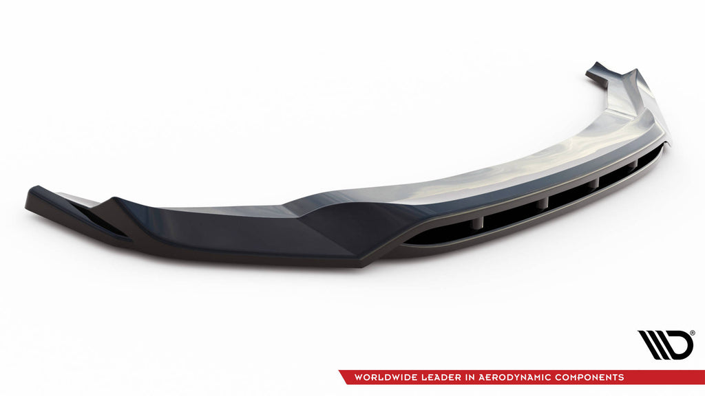 Maxton Design Street+ Spoilerlippe Front Ansatz V.3 passend für BMW X5 M F85 / X6 M F86 schwarz Hochglanz