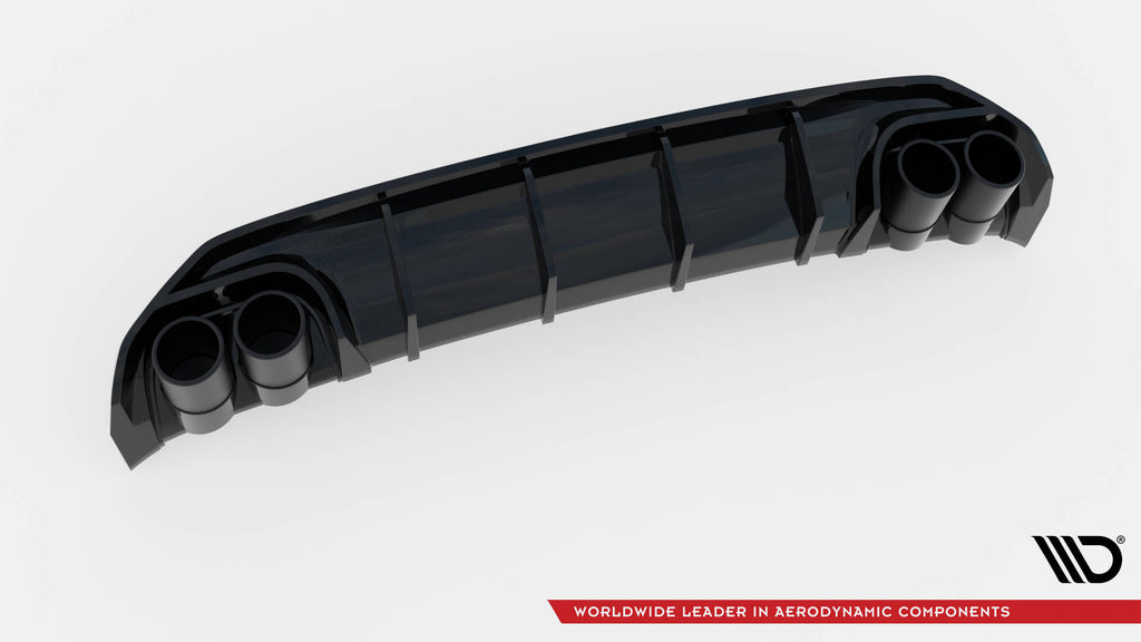 Maxton Design Diffusor Heck Ansatz + Endrohre für Audi A3 S-Line Limousine 8Y