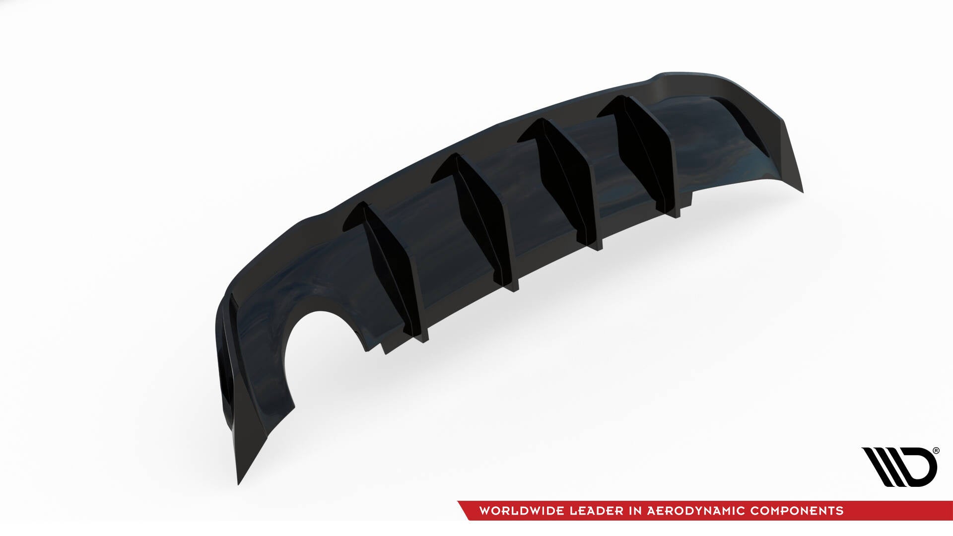Maxton Design Diffusor Heck Ansatz passend für Opel Astra GTC OPC-Line J (Einzelauspuff li.) schwarz Hochglanz