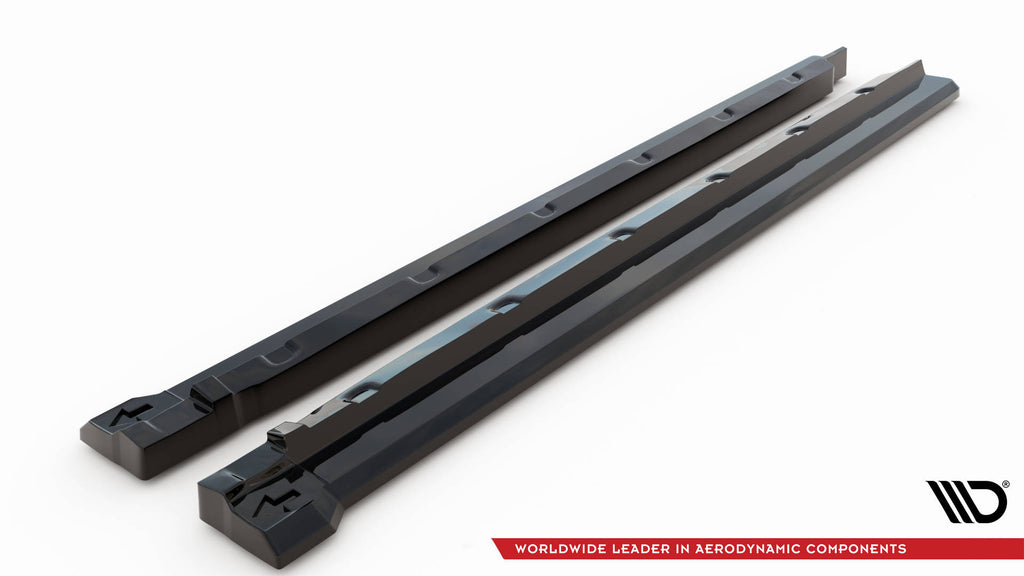 Maxton Design Street+ Seitenschweller Leisten passend für Ford Edge Sport Mk2 schwarz Hochglanz