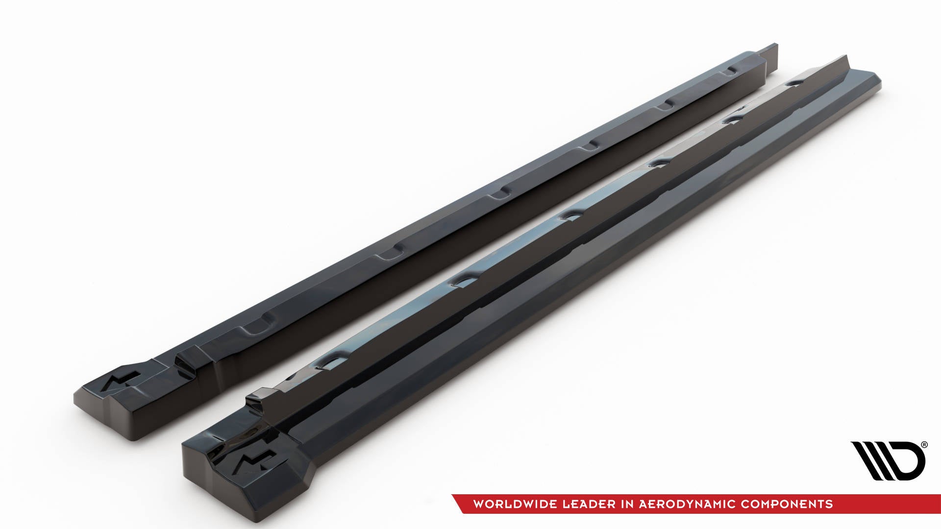 Maxton Design Street+ Seitenschweller Leisten passend für Ford Edge Sport Mk2 schwarz Hochglanz