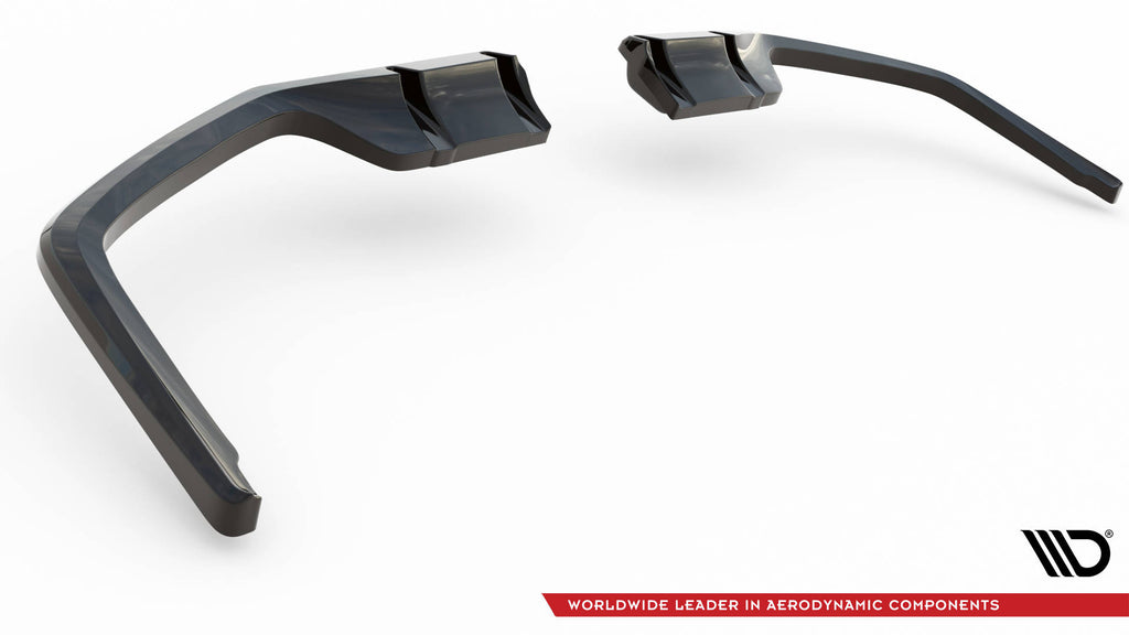 Maxton Design Heckansatz V.1 (mit einem vertikalem balken) Honda Civic Sport Mk 10 Facelift schwarz Hochglanz für Honda Civic Mk10 Facelift