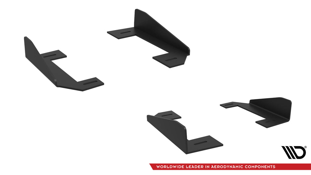 Maxton Design Seitenschweller Flaps passend für Audi RS5 Sportback F5 schwarz Hochglanz
