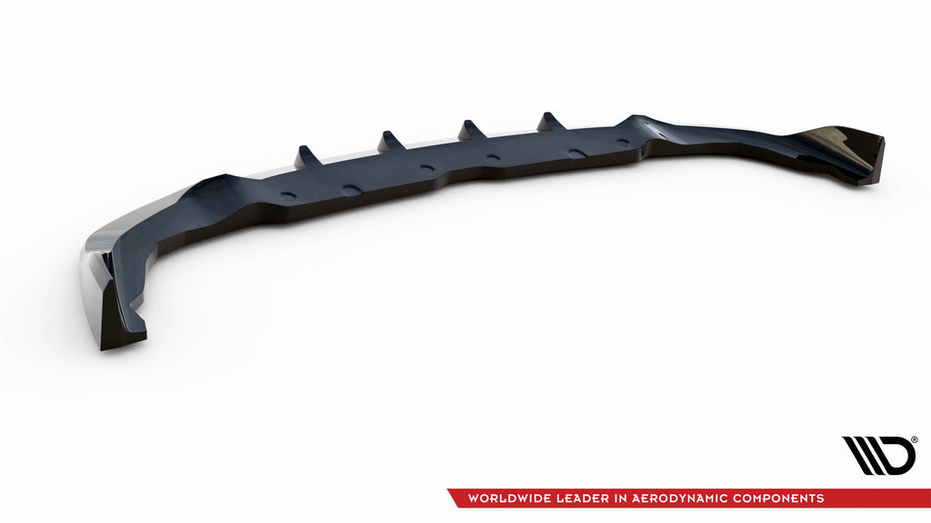 Maxton Design Street+ Spoilerlippe Front Ansatz V.7 passend für BMW 1er M-Paket / M135i / 128ti F40 schwarz Hochglanz