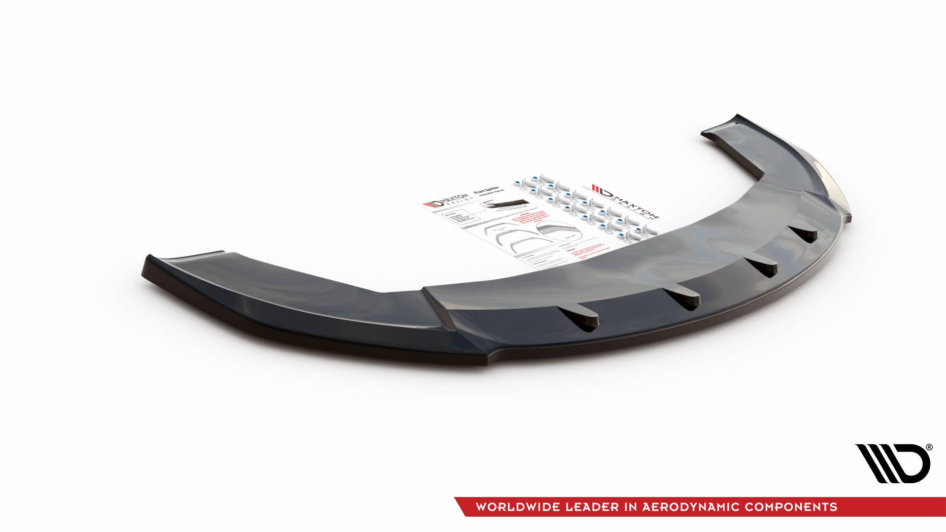 Maxton Design Street+ Spoilerlippe Front Ansatz V.1 passend für Seat Ibiza Cupra Mk3 schwarz Hochglanz
