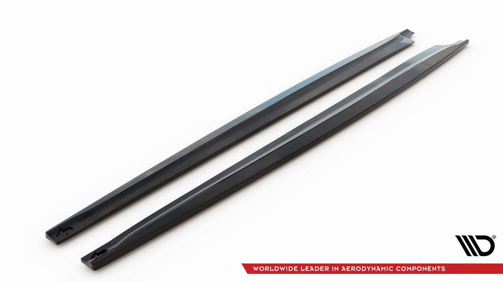 Maxton Design Street+ Seitenschweller Leisten passend für BMW X6 M F86 schwarz Hochglanz