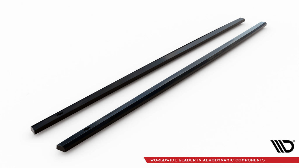 Maxton Design Street+ Seitenschweller Leisten passend für VW Jetta GLI Mk7 Facelift 2 schwarz Hochglanz