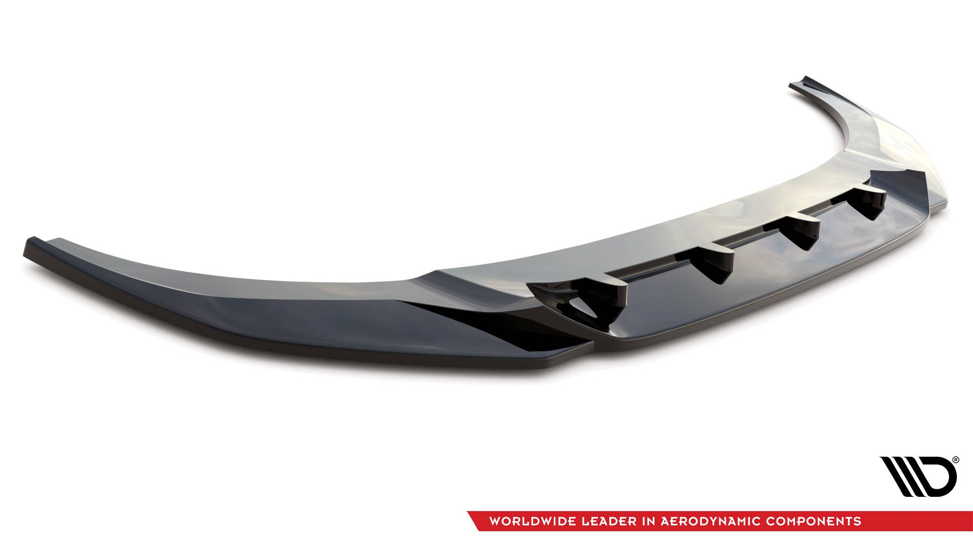 Maxton Design Street+ Spoilerlippe Front Ansatz V.2 passend für Audi RSQ8 Mk1 schwarz Hochglanz