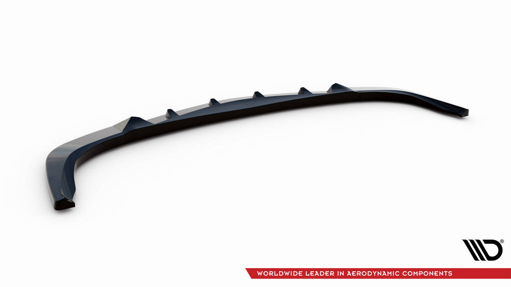 Maxton Design Street+ Spoilerlippe Front Ansatz passend für Mercedes-Benz E 55 AMG W211 schwarz Hochglanz