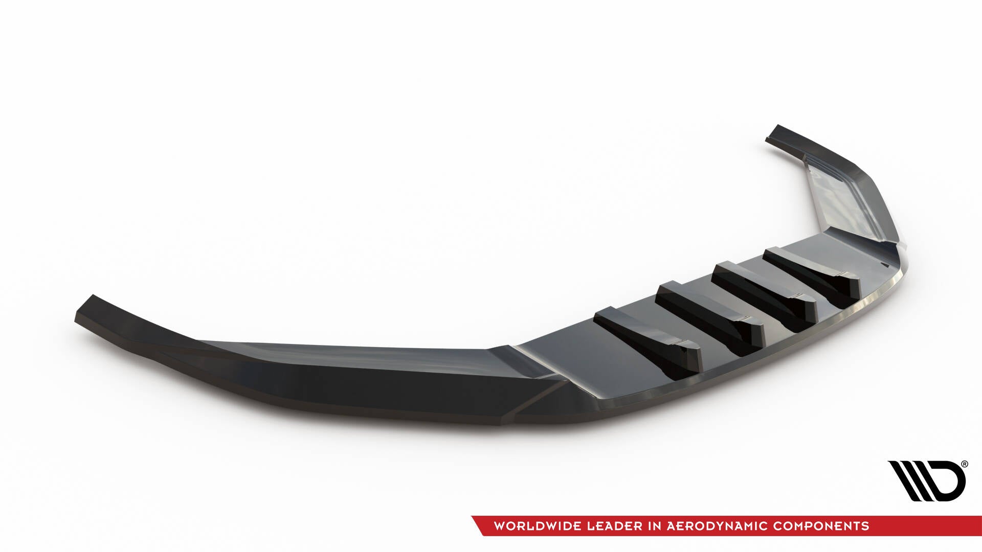 Maxton Design Street+ Spoilerlippe Front Ansatz V.2 passend für VW Passat GT B8 Facelift USA schwarz Hochglanz