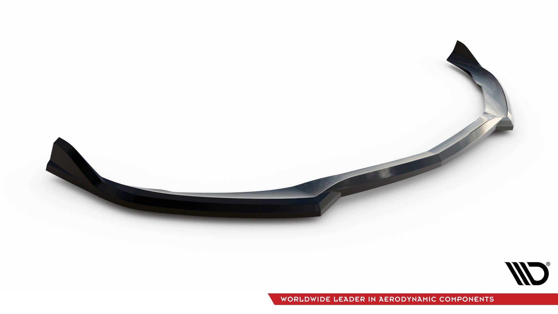 Maxton Design Street+ Spoilerlippe Front Ansatz V.3 passend für Mercedes-AMG C63 Limousine / Kombi W205 / S205 schwarz Hochglanz