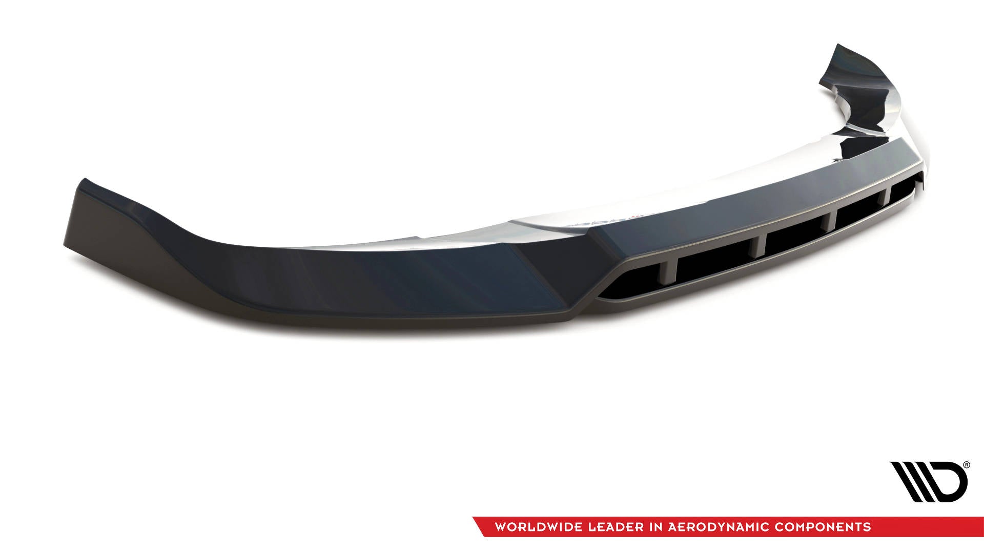 Maxton Design Street+ Spoilerlippe Front Ansatz V.1 passend für BMW X4 M-Paket G02 Facelift schwarz Hochglanz