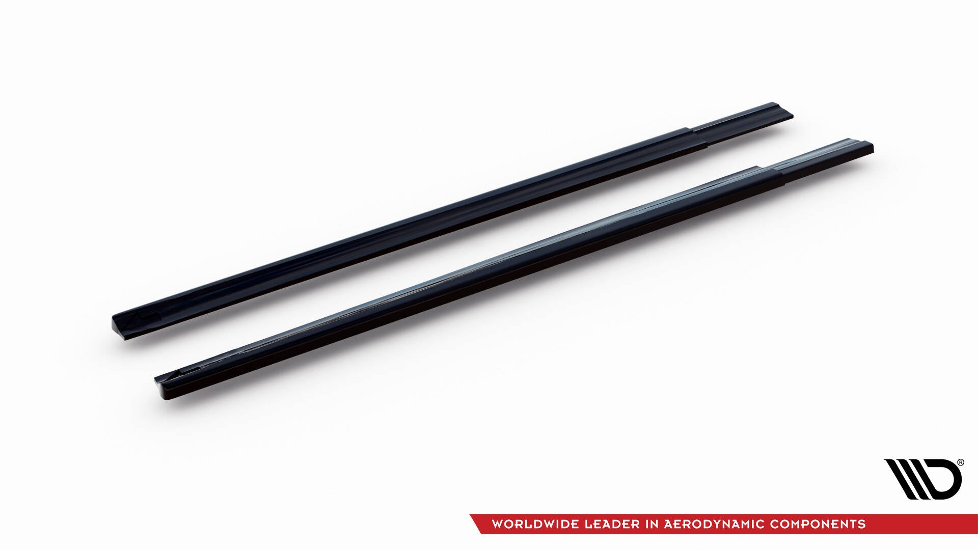 Maxton Design Street+ Seitenschweller Leisten passend für VW T6.1 Long schwarz Hochglanz