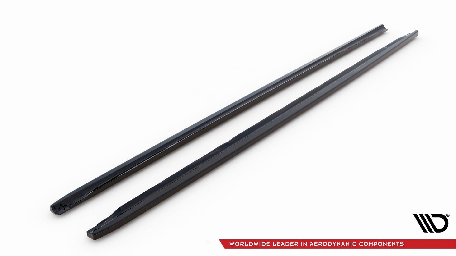 Maxton Design Street+ Seitenschweller Leisten passend für Audi A4 B9 Facelift schwarz Hochglanz