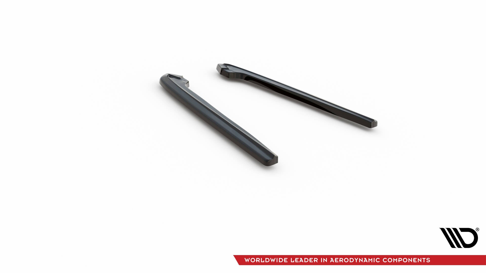 Maxton Design Heck Ansatz Flaps Diffusor passend für Ford Mustang Mk5 Facelift schwarz Hochglanz