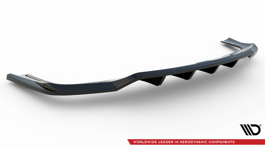 Maxton Design Street+ Mittlerer Diffusor RACE passend für Mercedes-Benz GLE SUV AMG-Line W167 / W167 Facelift schwarz Hochglanz