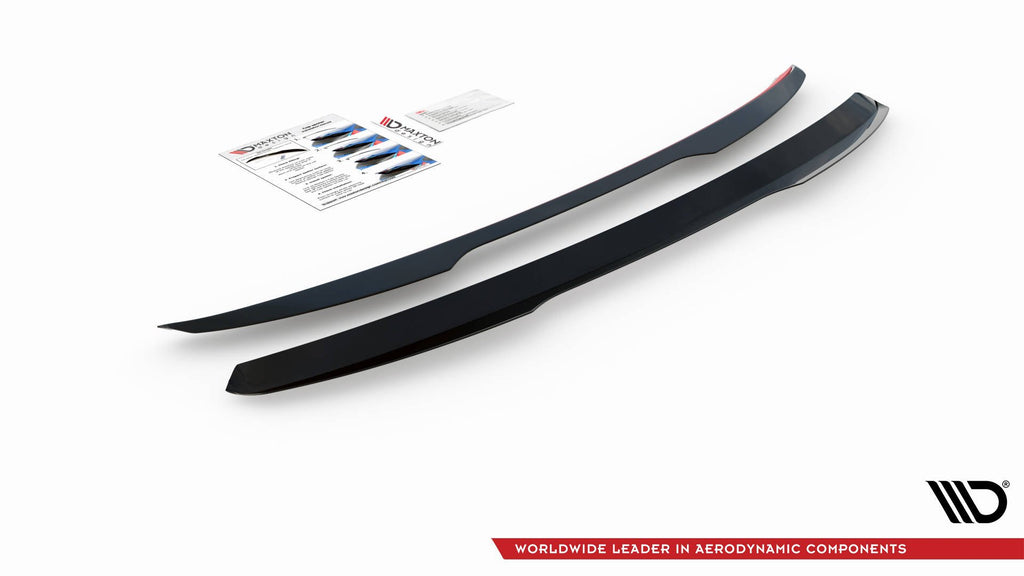 Maxton Design Spoiler CAP passend für Skoda Karoq Sportline schwarz Hochglanz