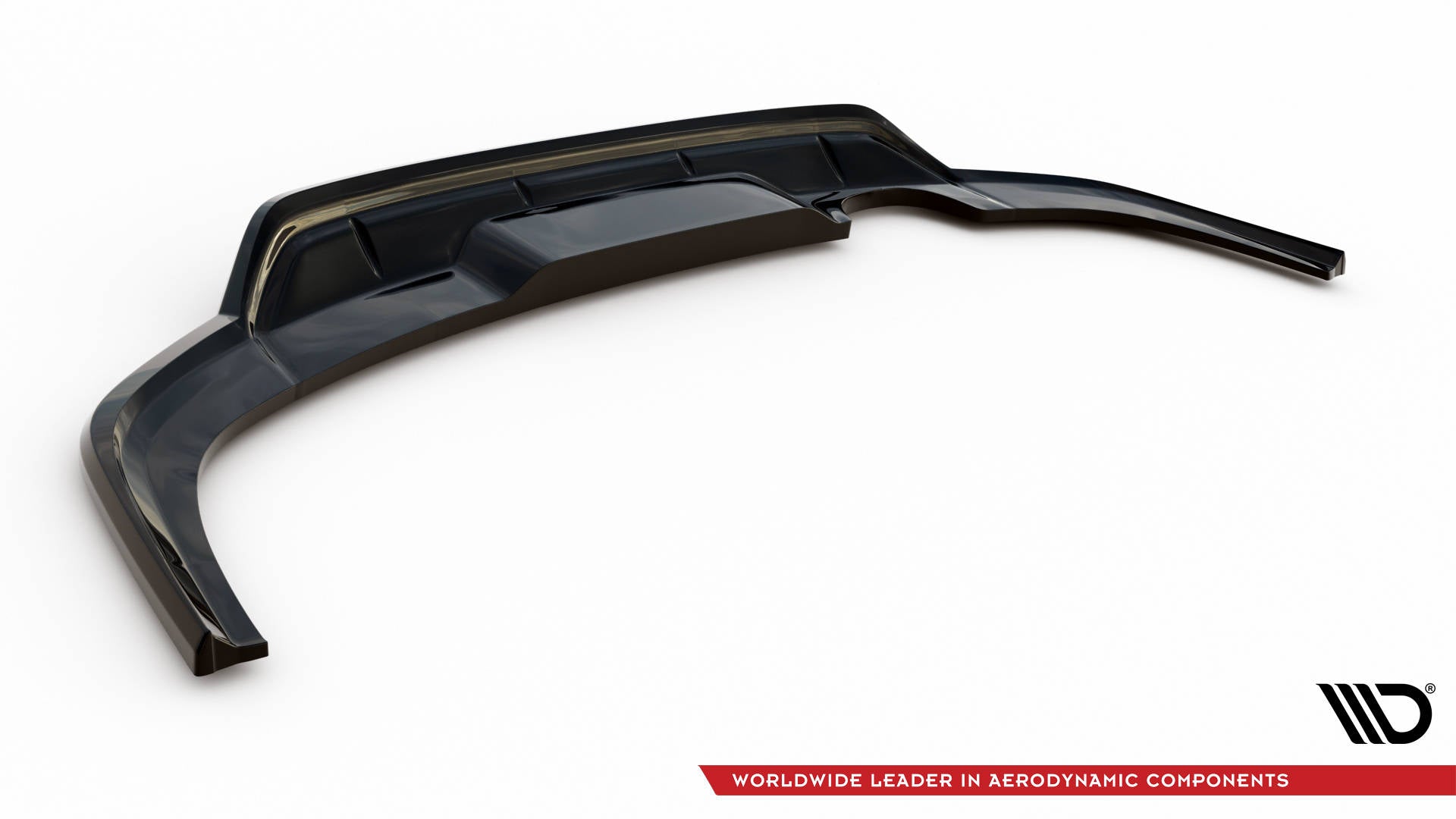 Maxton Design Street+ Mittlerer Diffusor RACE passend für VW Taigo R-Line Mk1 schwarz Hochglanz