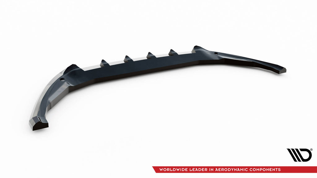 Maxton Design Street+ Spoilerlippe Front Ansatz passend für Ford Transit Courier Mk1 schwarz Hochglanz