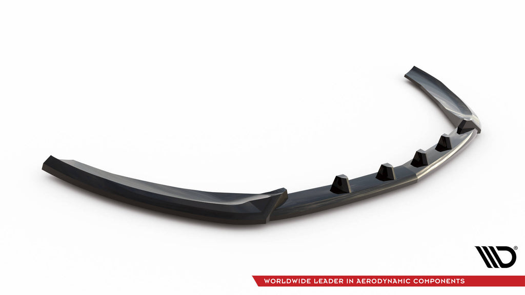 Maxton Design Street+ Spoilerlippe Front Ansatz V.2 passend für Mercedes-Benz S Coupe AMG-Line C217 Facelift schwarz Hochglanz