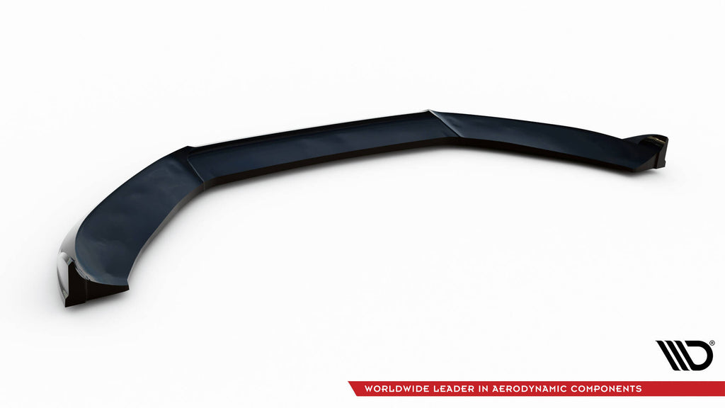 Maxton Design Street+ Spoilerlippe Front Ansatz V.3 passend für Audi S4 / A4 S-Line B8 schwarz Hochglanz