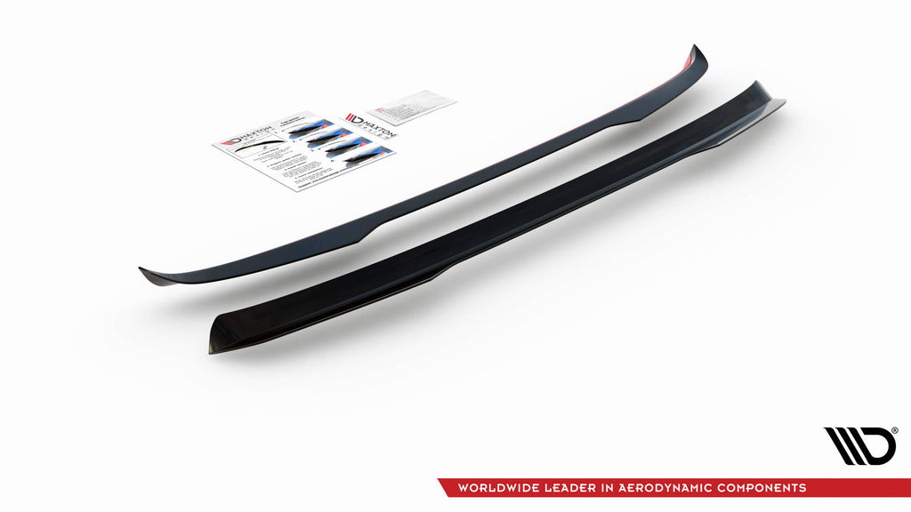 Maxton Design Spoiler CAP passend für VW Touareg R-Line Mk3 schwarz Hochglanz