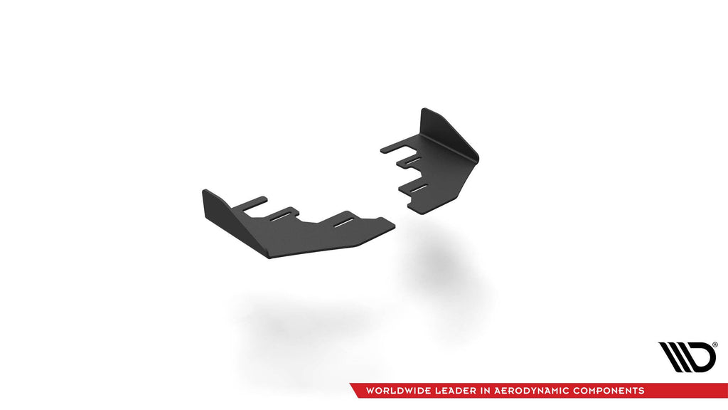 Maxton Design Hintere Seiten Flaps passend für Seat Leon FR Hatchback Mk4 schwarz Hochglanz