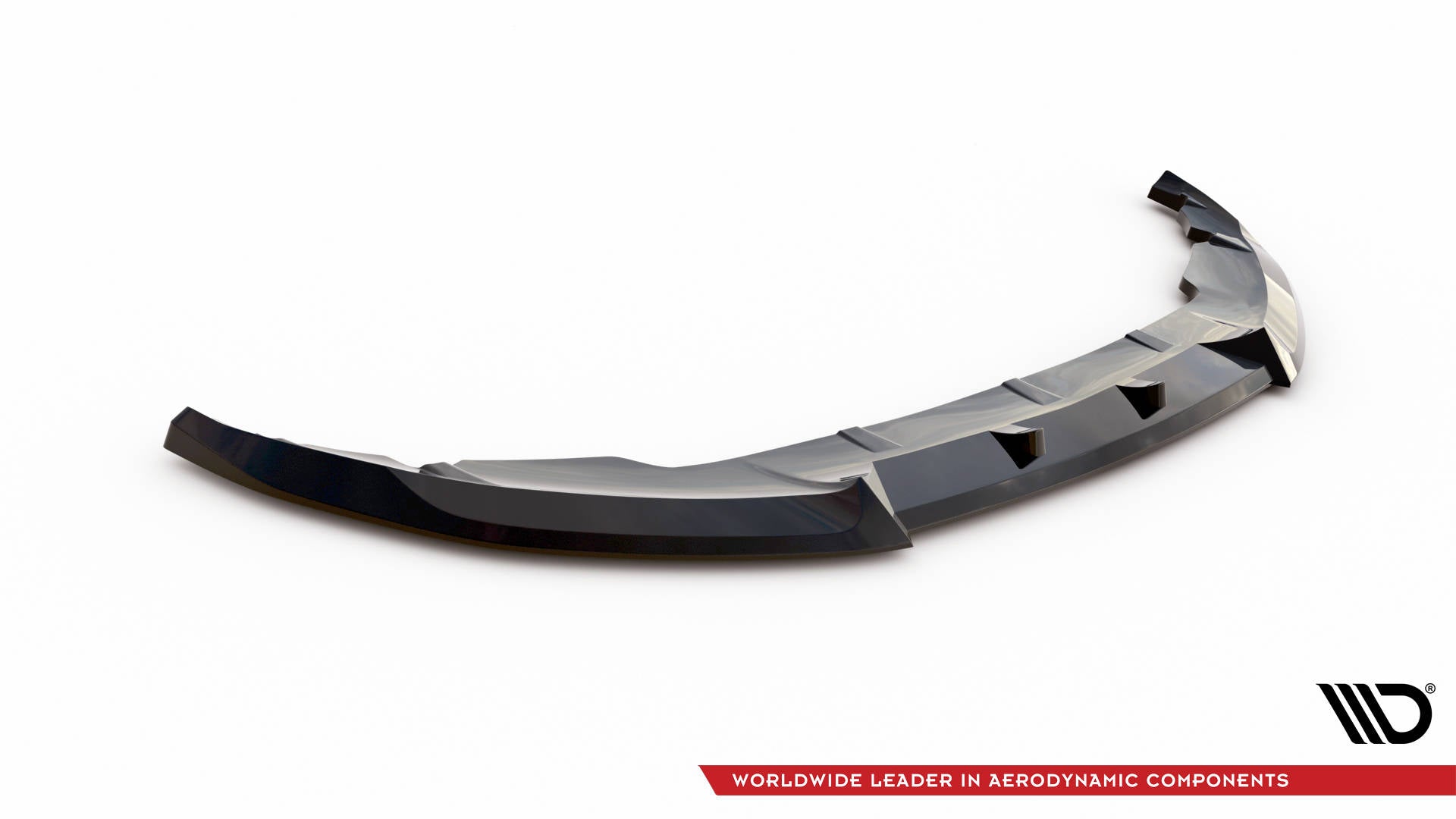 Maxton Design Street+ Spoilerlippe Front Ansatz V.1 passend für Mini Cooper Clubman John Cooper Works F54 Facelift schwarz Hochglanz