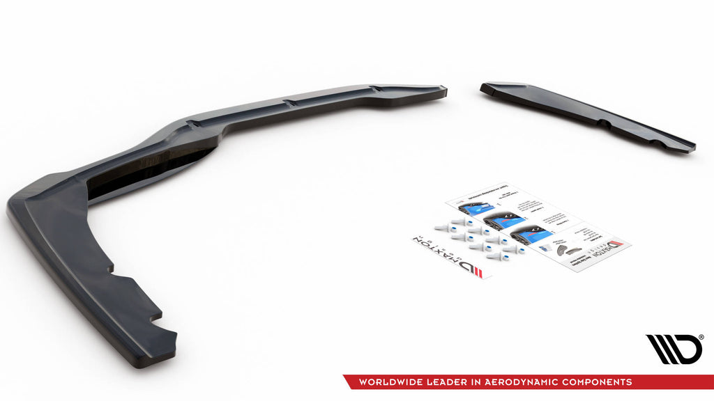 Maxton Design Heck Ansatz Flaps Diffusor passend für BMW 2 Gran Coupe M-Paket F44 schwarz Hochglanz