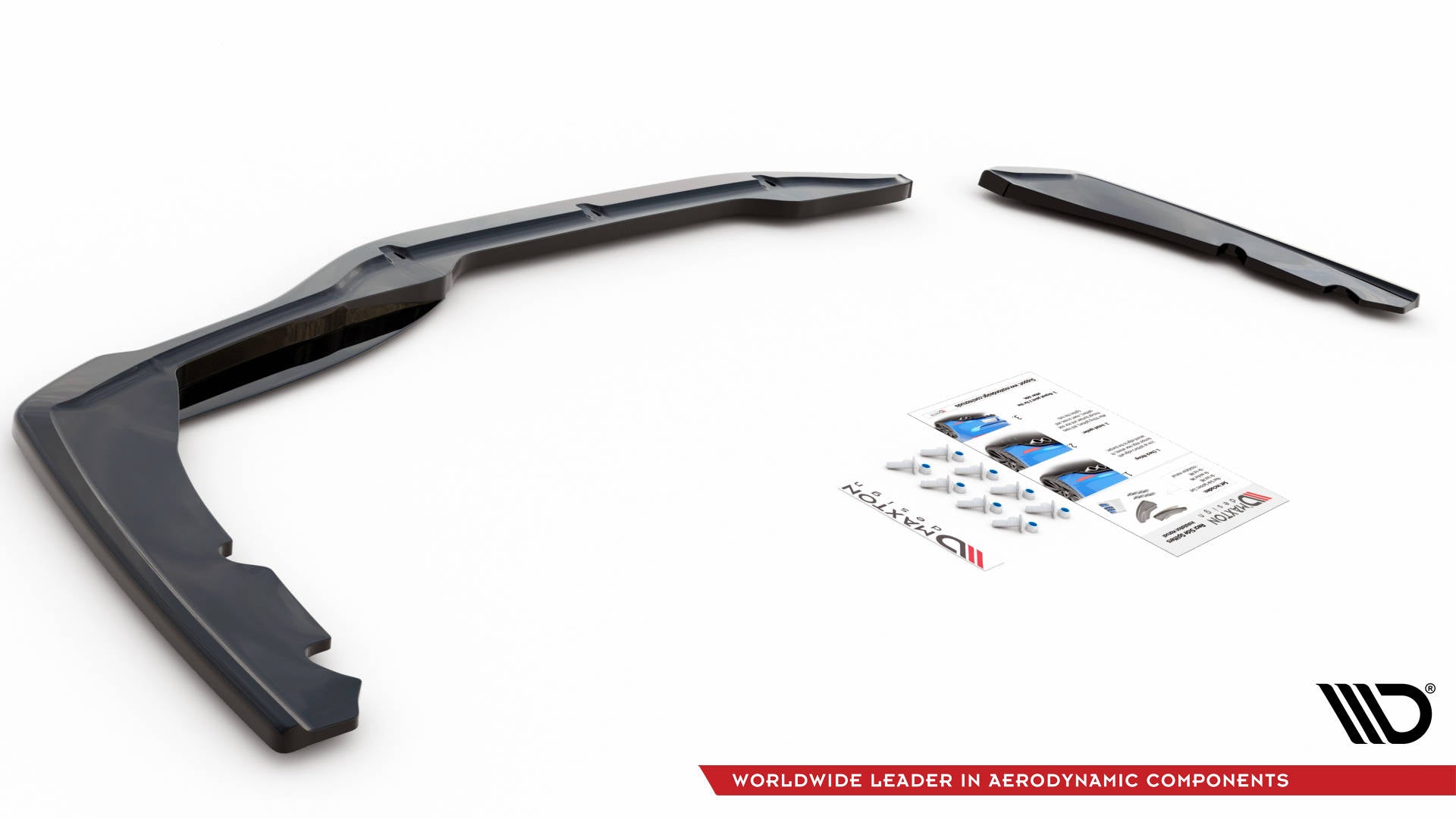 Maxton Design Heck Ansatz Flaps Diffusor passend für BMW 2 Gran Coupe M-Paket F44 schwarz Hochglanz