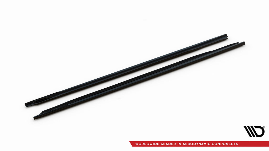 Maxton Design Street+ Seitenschweller Leisten passend für BMW 7 G11 schwarz Hochglanz