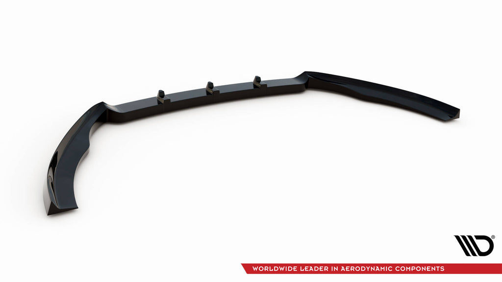 Maxton Design Street+ Spoilerlippe Front Ansatz V.1 passend für VW Passat B7 schwarz Hochglanz