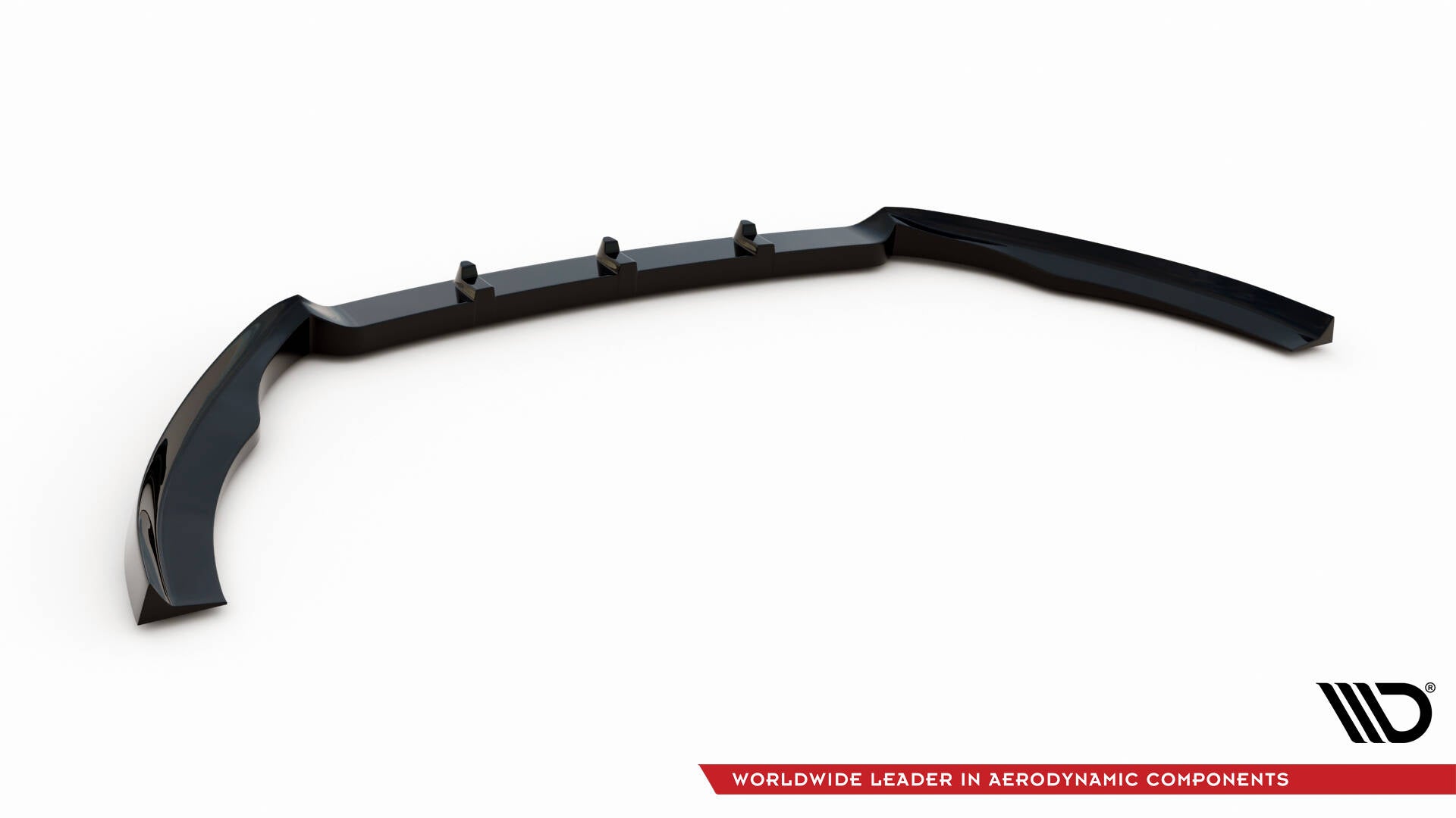 Maxton Design Street+ Spoilerlippe Front Ansatz V.1 passend für VW Passat B7 schwarz Hochglanz
