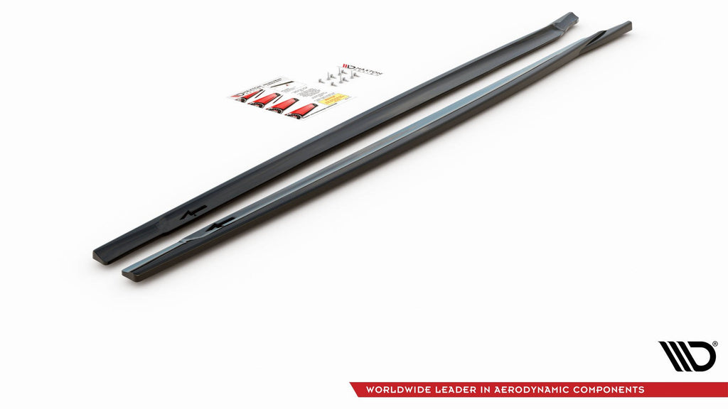Maxton Design Street+ Seitenschweller Leisten passend für Mini Countryman Mk2 F60 JCW schwarz Hochglanz