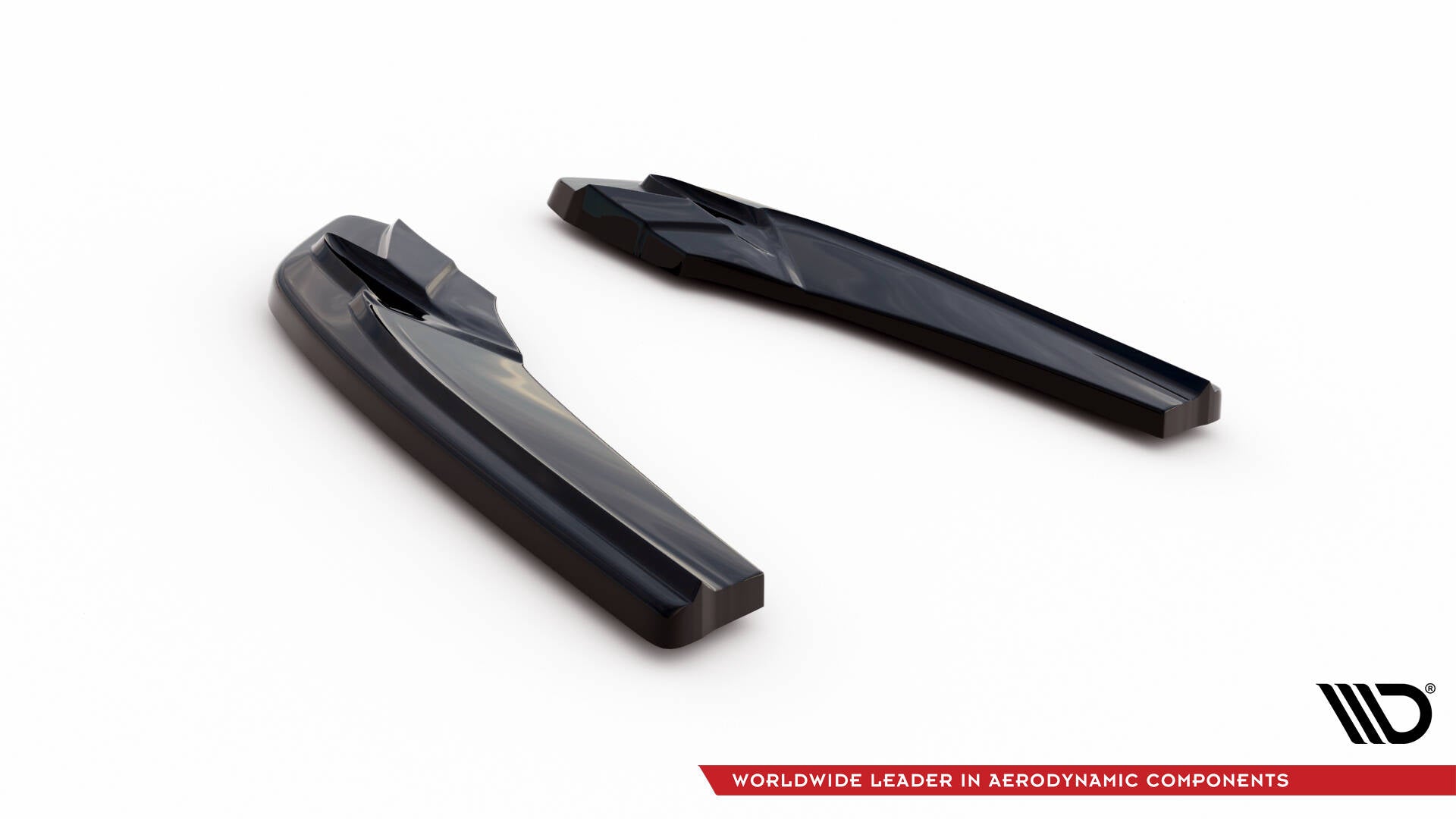 Maxton Design Heck Ansatz Flaps Diffusor passend für Audi A5 S-Line F5 Sportback schwarz Hochglanz