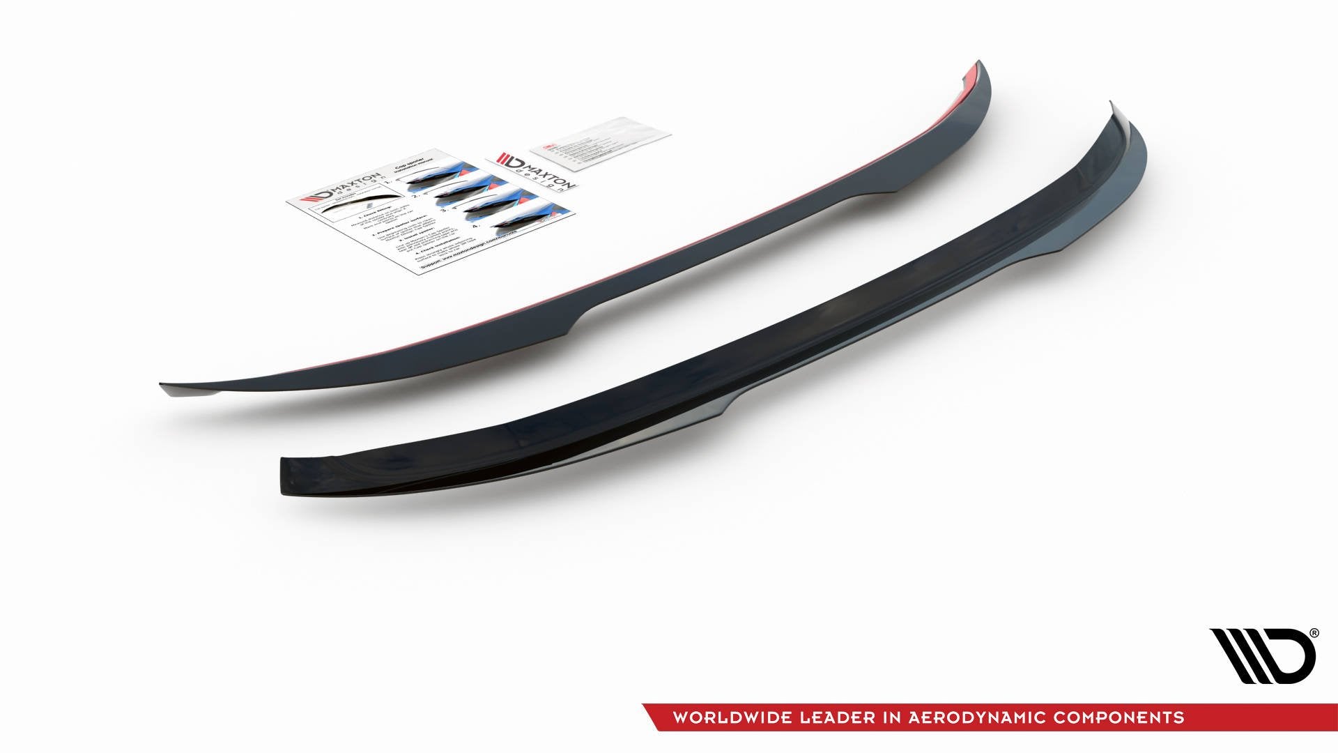 Maxton Design Spoiler CAP passend für Peugeot 308 SW Mk2 schwarz Hochglanz