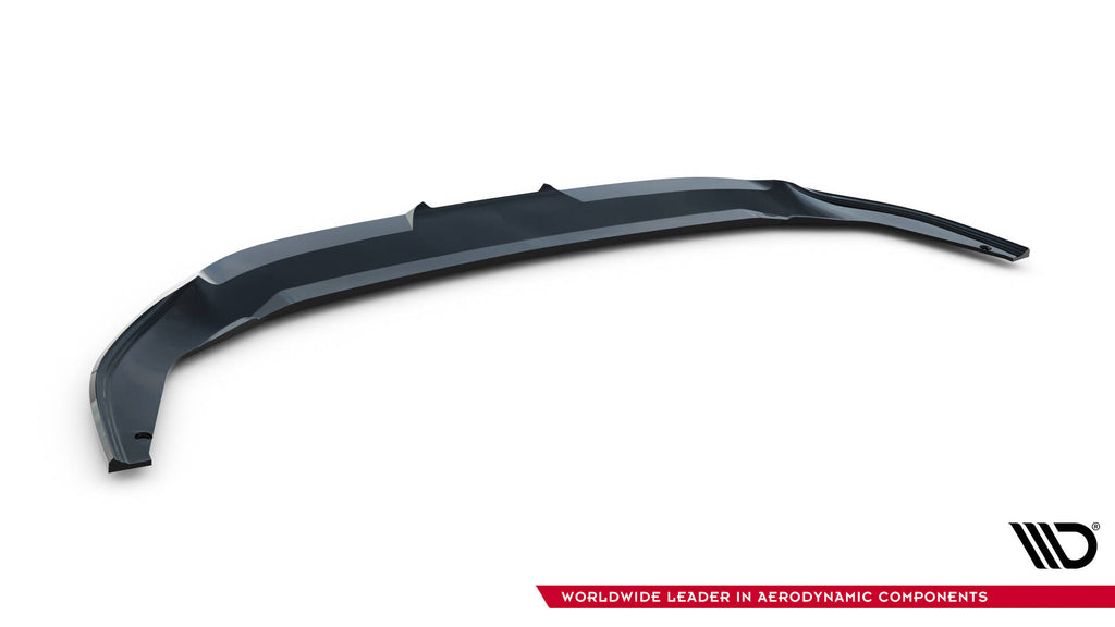 Maxton Design Street+ Spoilerlippe Front Ansatz V.3 passend für VW Golf GTI Clubsport Mk8 Facelift schwarz Hochglanz