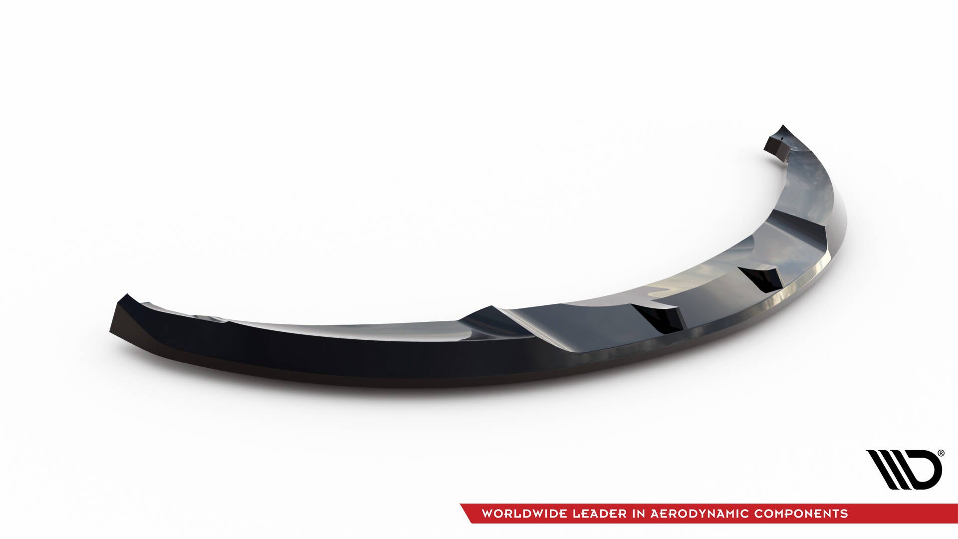 Maxton Design Street+ Spoilerlippe Front Ansatz V.2 passend für BMW 1er M-Paket E82 schwarz Hochglanz
